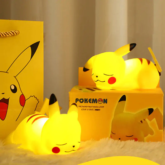 Cute Pikachu Pocket Monster Bedside Lamp - Shining Room