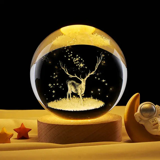 Astral Sphere - Planetary Galaxy Night Light Crystal Ball