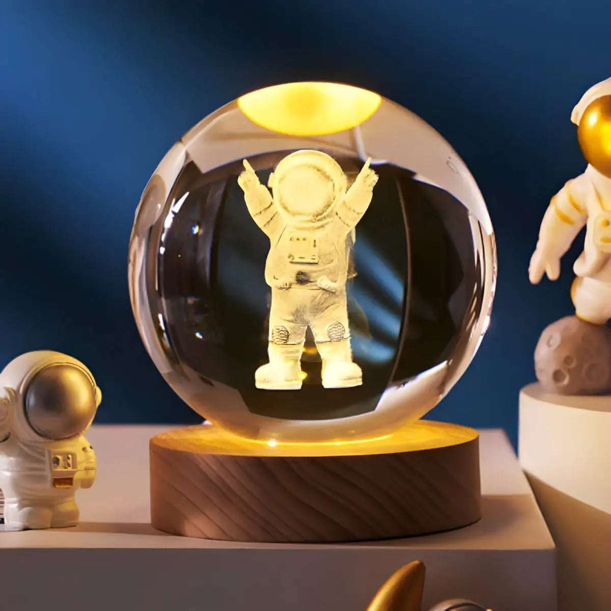 Astral Sphere - 3D Solar System Crystal Ball Night Light