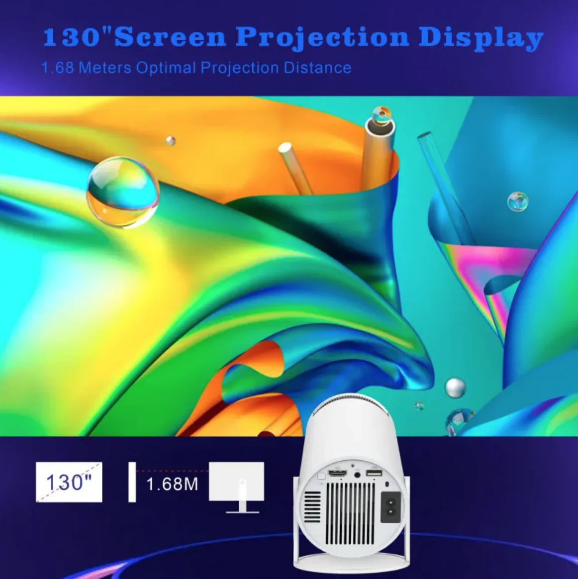 Pocket Cine - Ultra HD 4K Mini Projector - Shining Room