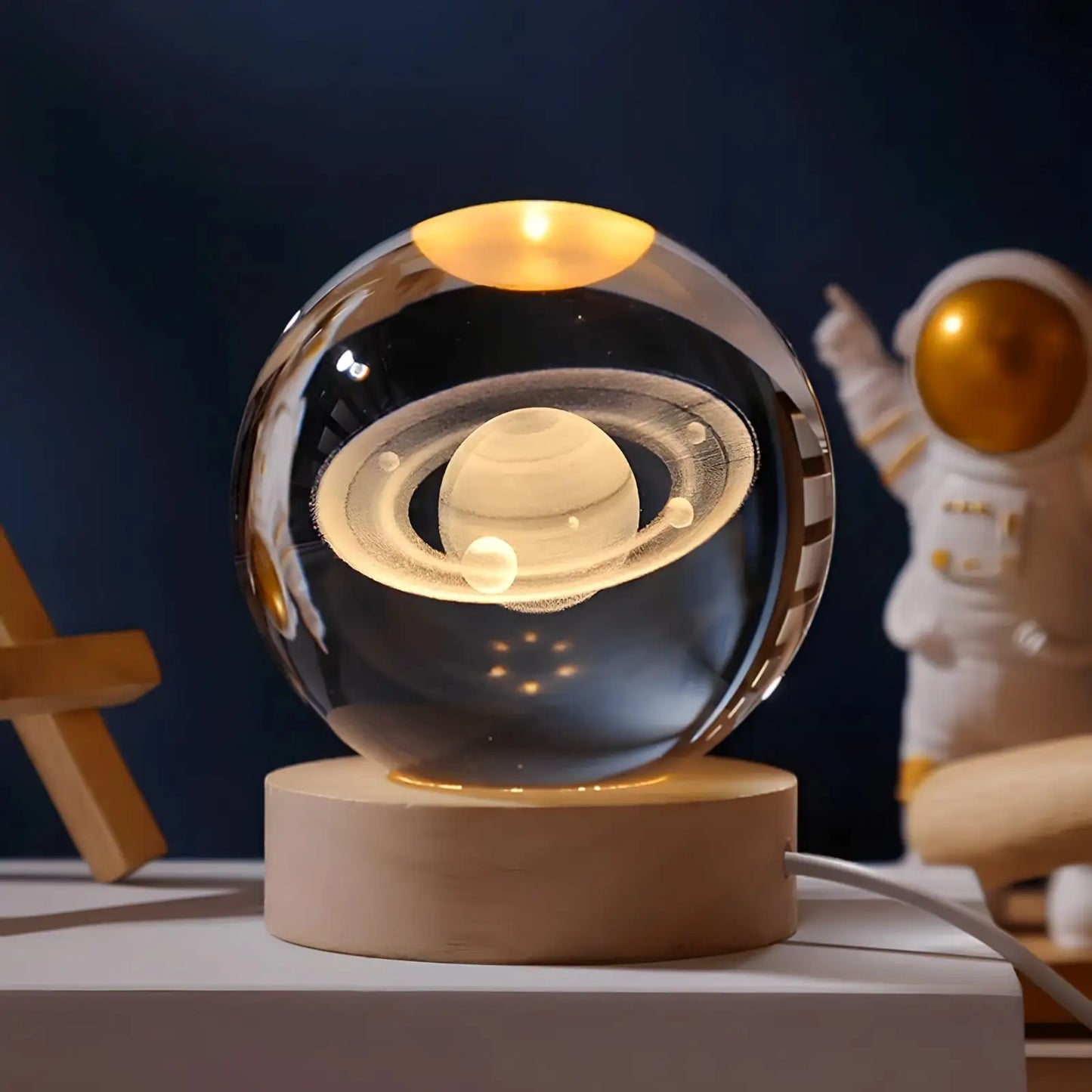 Astral Sphere - 3D Solar System Crystal Ball Night Light