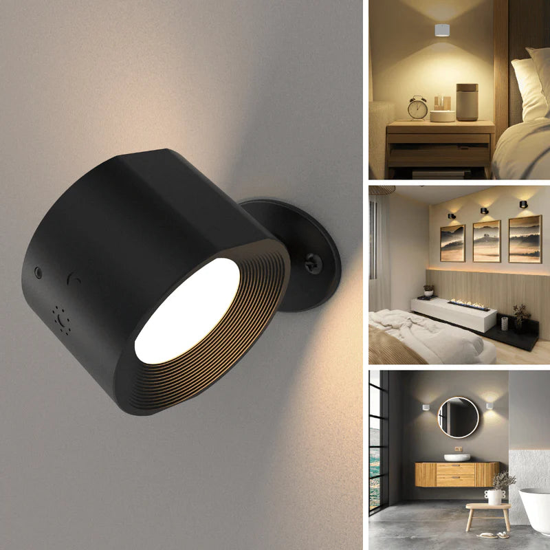 Spin Radiance - 360 LED Wall Light - Shining Room