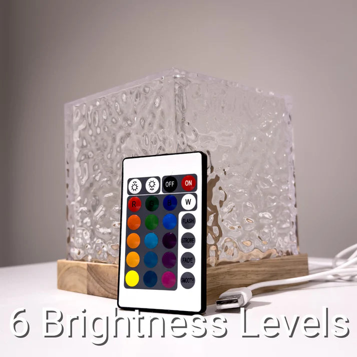 Aurora Radiance - Ripple Motion Crystal Lamp