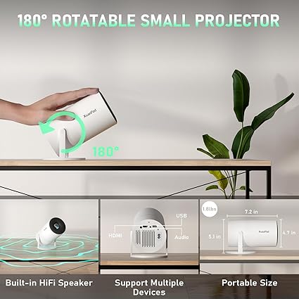 Pocket Cine - Ultra HD 4K Mini Projector - Shining Room