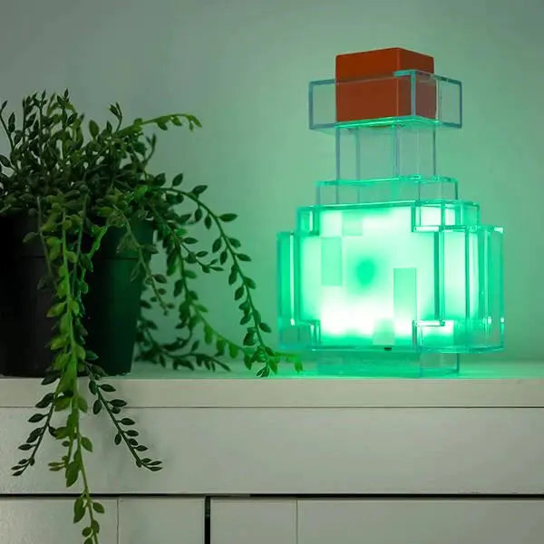 Pixel Elixir - Minecraft Potion Lamp - Shining Room