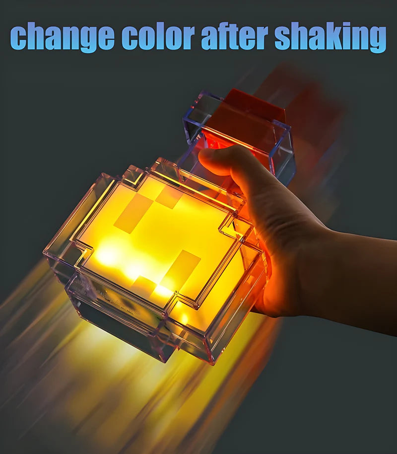 Pixel Elixir - Minecraft Potion Lamp - Shining Room