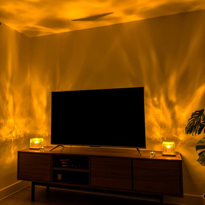 Aurora Radiance - Ripple Motion Crystal Lamp