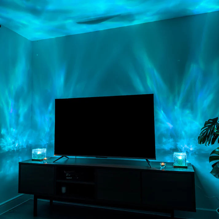 Aurora Radiance - Ripple Motion Crystal Lamp