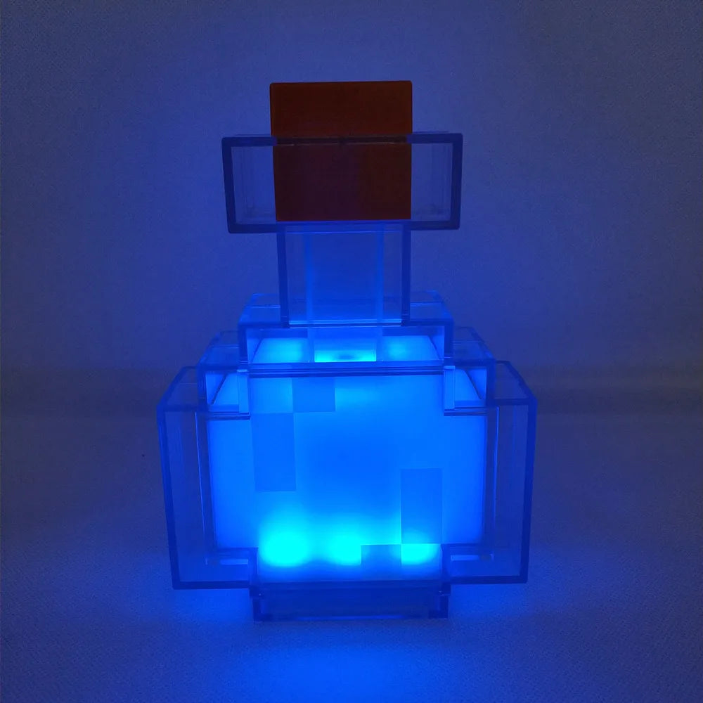 Pixel Elixir - Minecraft Potion Lamp - Shining Room