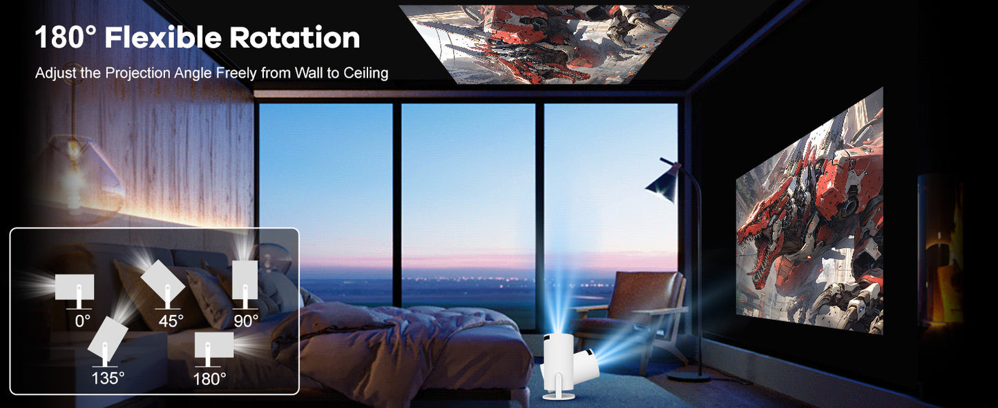 Pocket Cine - Ultra HD 4K Mini Projector - Shining Room