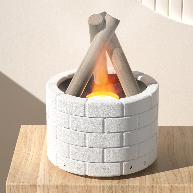 Glow Haven - Flame Effect Humidifier & Aroma Diffuser - Shining Room