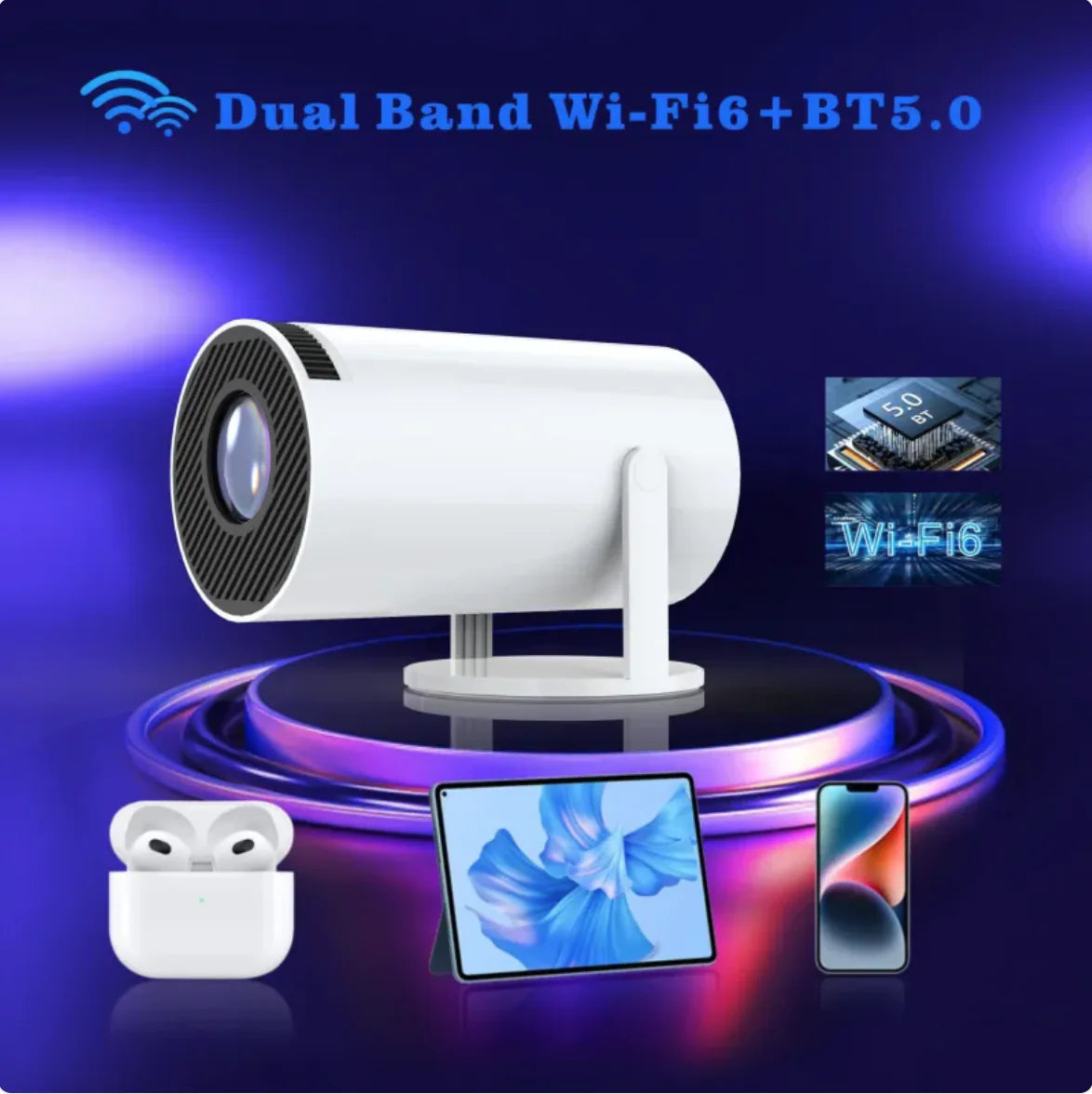 Pocket Cine - Ultra HD 4K Mini Projector - Shining Room