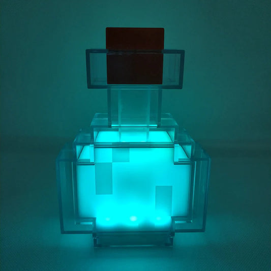 Pixel Elixir - Minecraft Potion Lamp - Shining Room